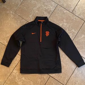 Nike Black Dri-Fit San Francisco Giants Half Zip Pullover